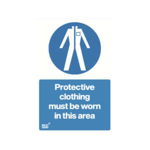 Protective clothing must be worn in this area