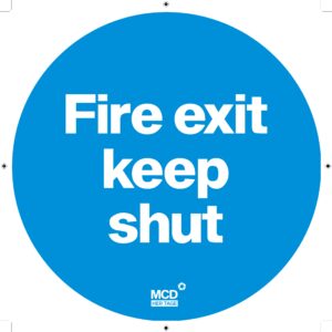 Fire exit keep shut